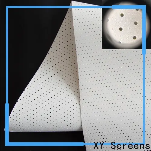XY Screens Acoustically Transparent Fabrics manufacturer for fixed frame projection screen 1