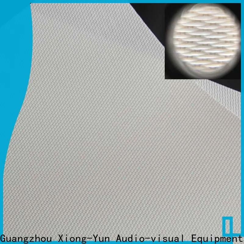 XY Screens acoustically transparent screen material series for thin frame projector screen 1