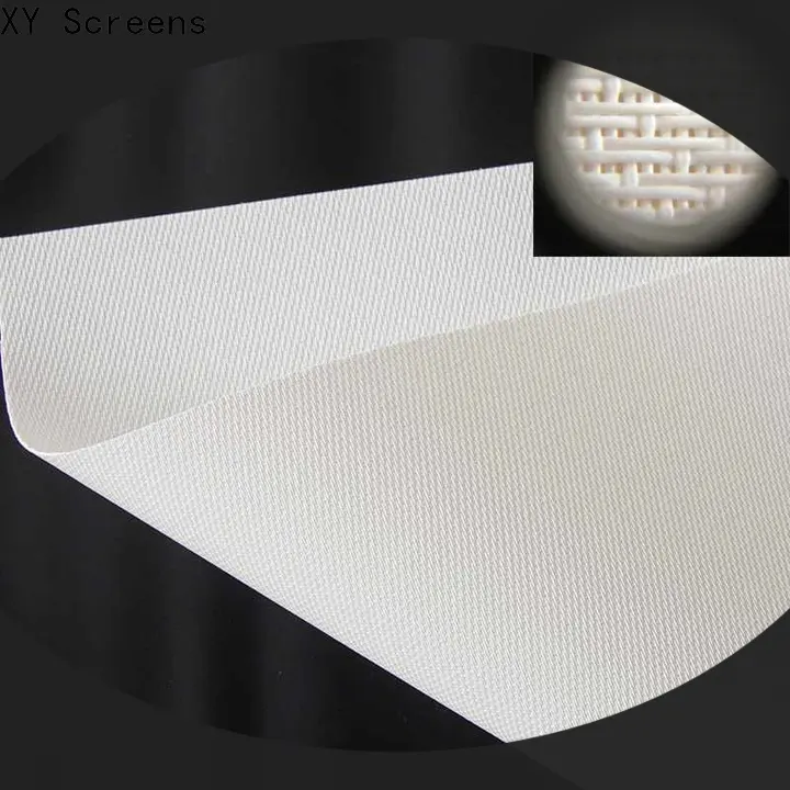 XY Screens acoustically acoustic absorbing fabric customized for thin frame projector screen 1