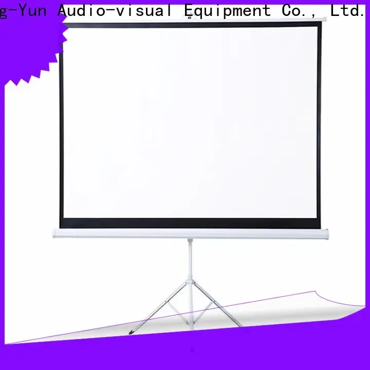 XY Screens environmentally portable tripod screen personalized for meeting 1