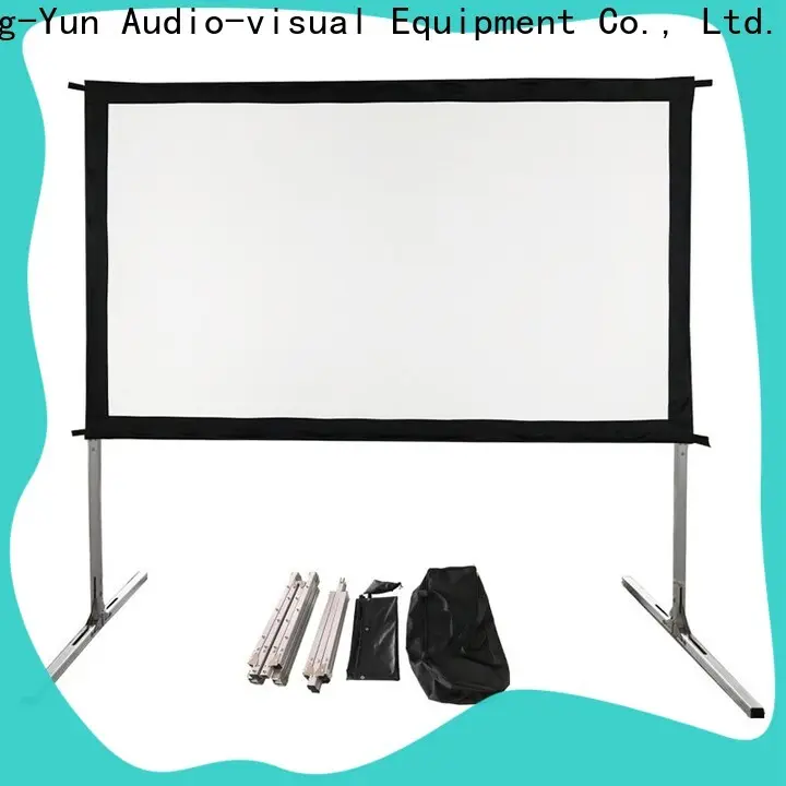 retractable outdoor pull down projector screen factory price for park 1