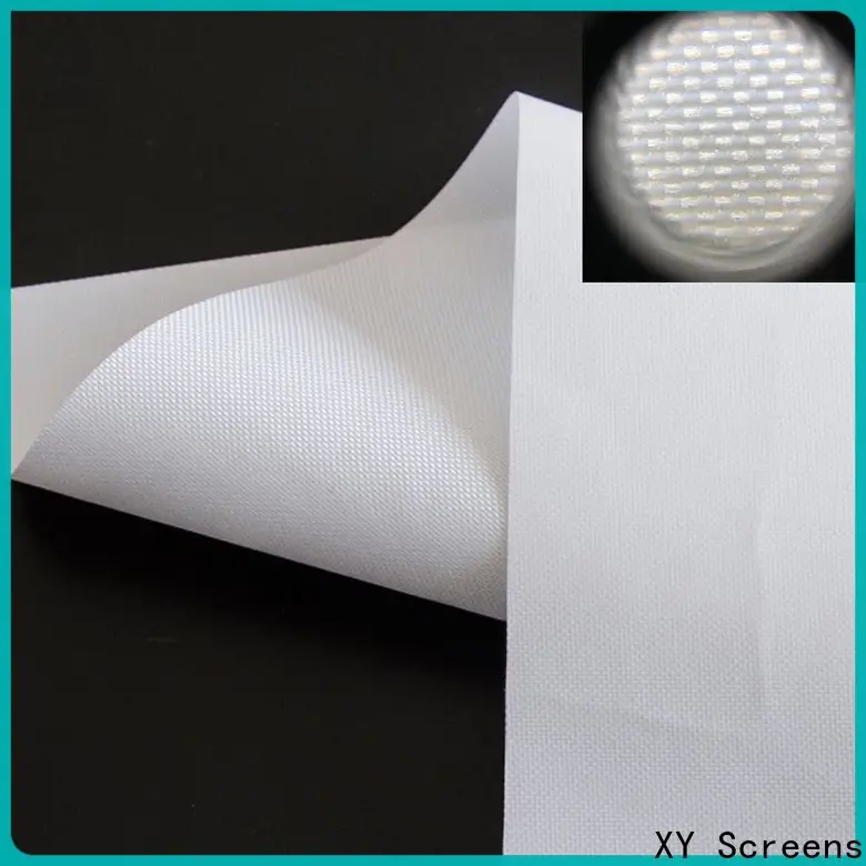XY Screens transparent Rear Fabrics inquire now for thin frame projector screen 1