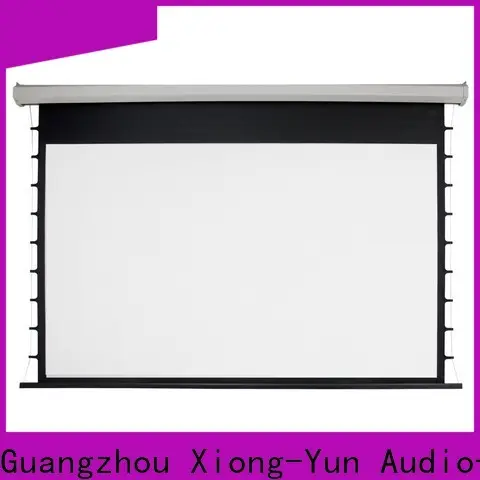 XY Screens motorized projector screen personalized for theater 1