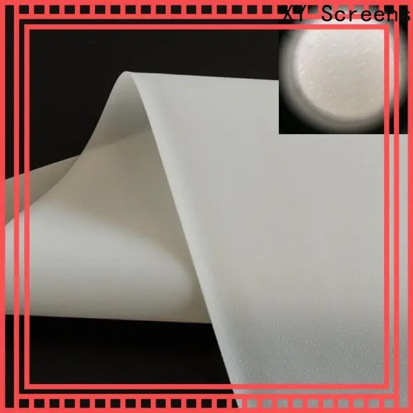XY Screens transparent Rear Fabrics design for thin frame projector screen 1