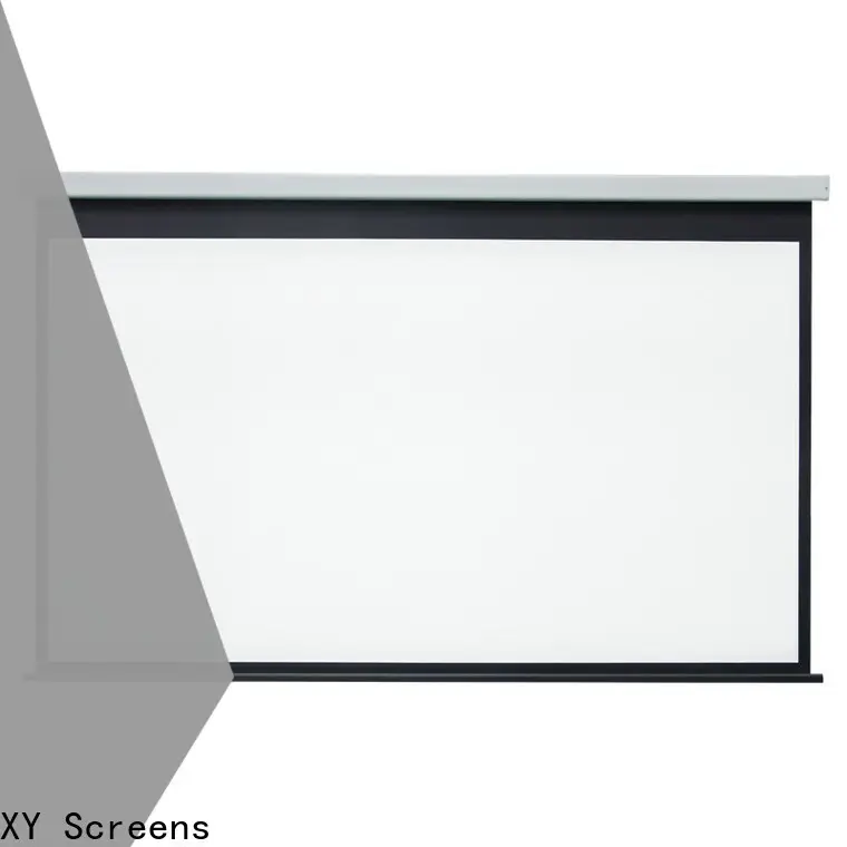 XY Screens curved motorized projector screen wholesale for theater 1