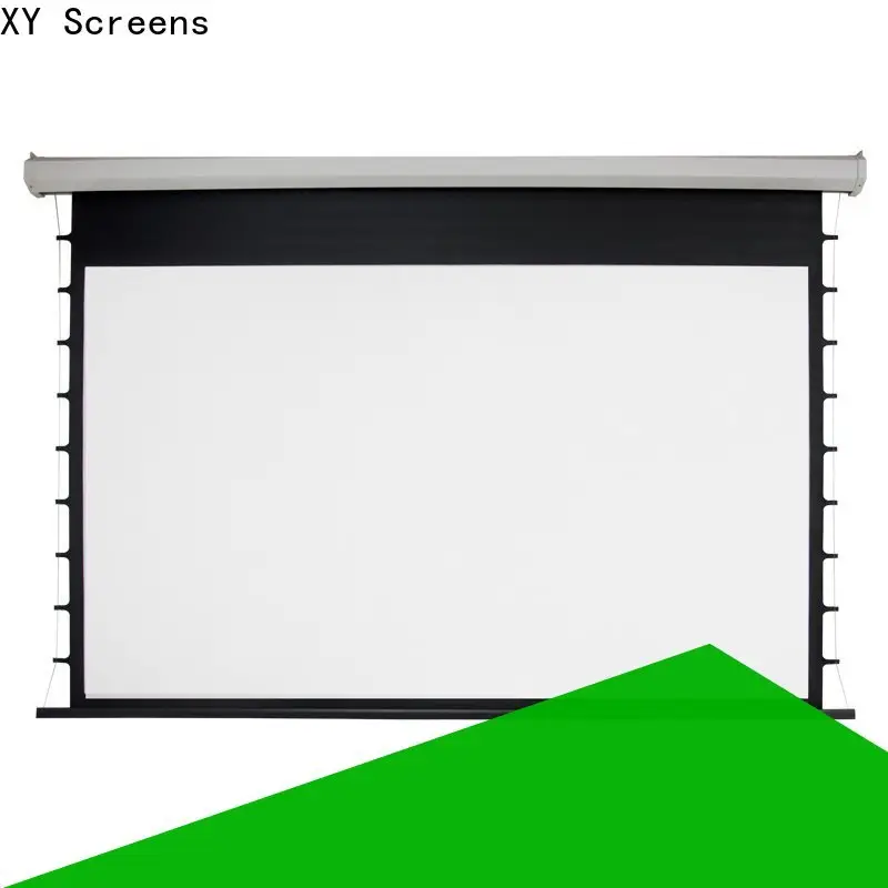 XY Screens retractable Motorized Projection Screen factory price for rooms1 1