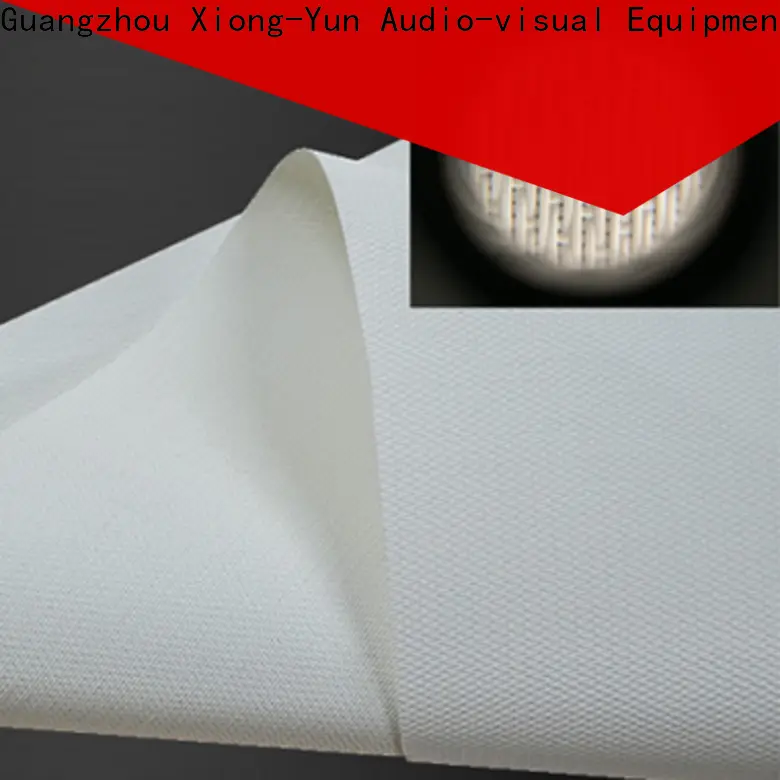 metallic acoustic screen material from China for thin frame projector screen 1
