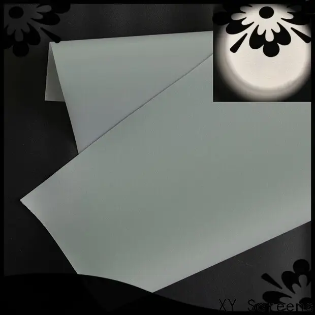 XY Screens acoustically rear projection fabric design for thin frame projector screen 1