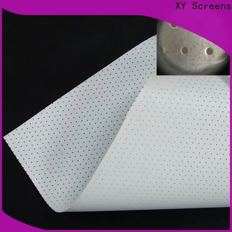 XY Screens acoustically transparent screen fabric customized for motorized projection screen 1