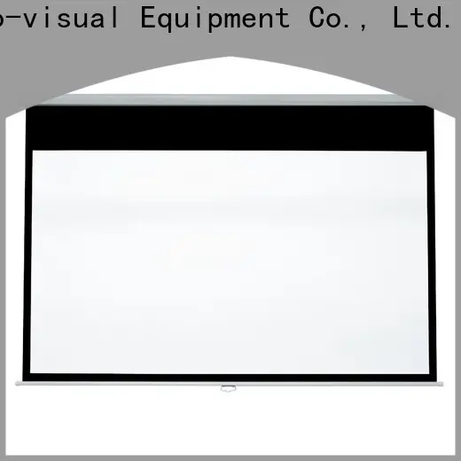wide viewing range drop down projector screen inquire now for college 1