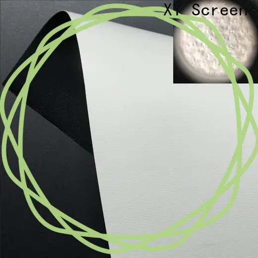 XY Screens hard screen front and rear fabric design for thin frame projector screen 1