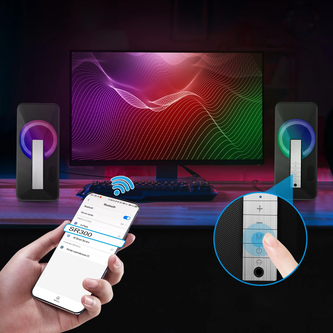Bluetooth Gaming Speakers Wholesale Esports Twin Speaker 1