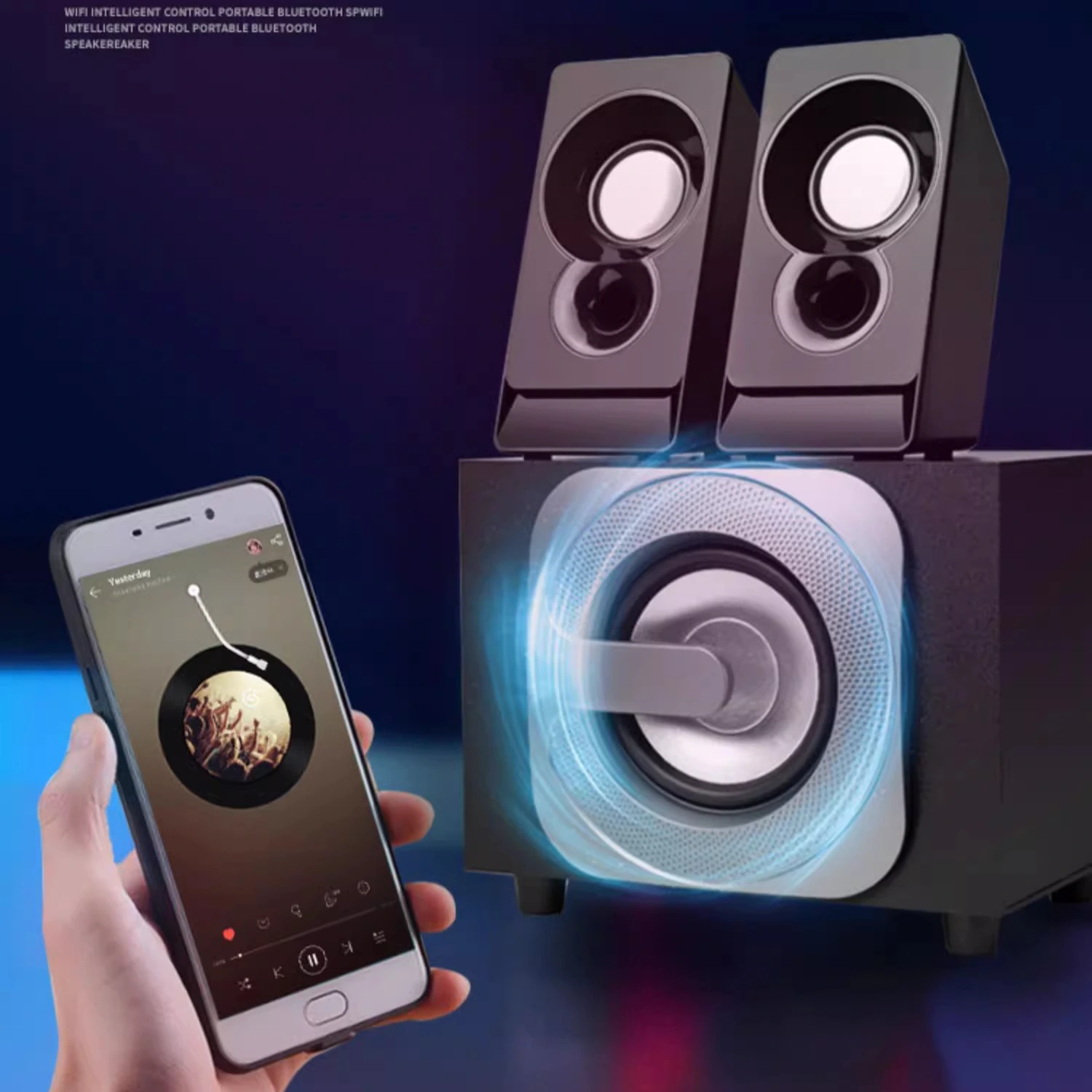 Powerful 2.1 Surround Sound Bluetooth Speaker for Rich Audio 1