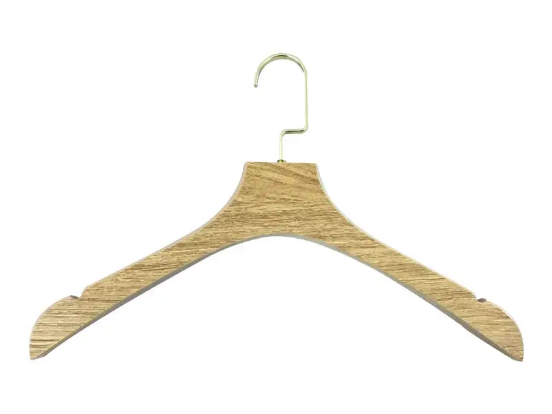Laminated Wooden Hanger With Ash Wood Surface In Natural Color 1