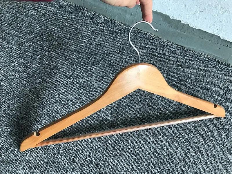 LEEVANS custom wooden cloth hanger hardwearing for trouser 4