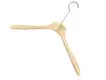 For Chain Clothing Stores Custom Wood Hangers with Logo Nickel Hook with Size 13.5cm by LEEVANS 3