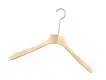 For Chain Clothing Stores Custom Wood Hangers with Logo Nickel Hook with Size 13.5cm by LEEVANS 4