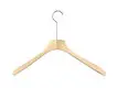 For Chain Clothing Stores Custom Wood Hangers with Logo Nickel Hook with Size 13.5cm by LEEVANS 5