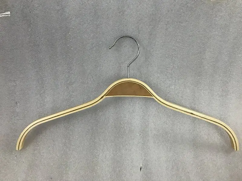 LEEVANS High-quality wooden trouser hangers with clips factory for skirt 3