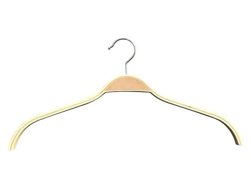 LEEVANS High-quality wooden trouser hangers with clips factory for skirt 2