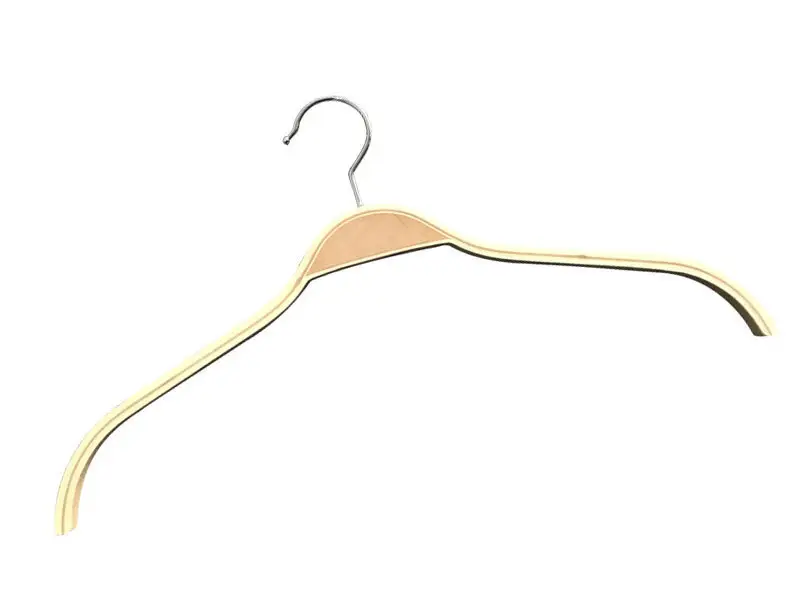 Top Thin Wooden Hangers for Clothing Brand Stores Natural 41.5cm; 1.2cm Thickness 2