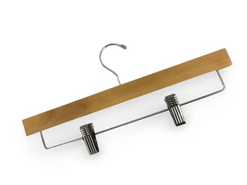 Childrens Wooden Hangers Wholesale 3.0mm Swivel Hook with Chrome Wooden Hangers Wholesale - LEEVANS 2