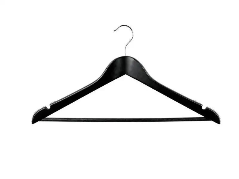 Personalised Wooden Coat hangers For Suits In Black Color 1