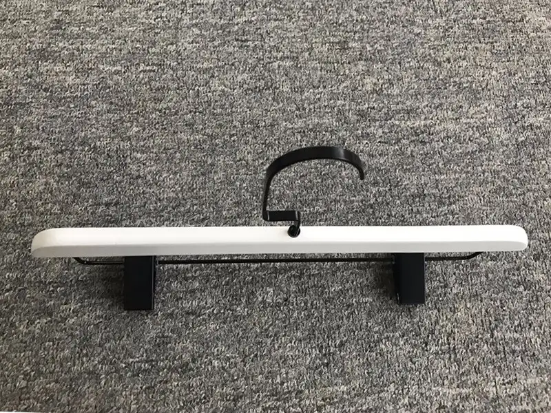 Custom wooden coat hangers with clips pant Suppliers for pants 5