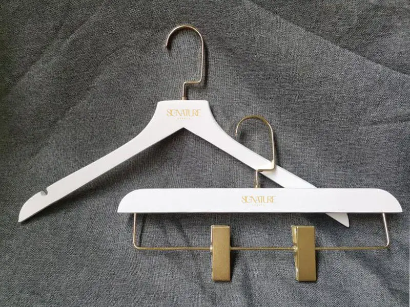 Fashion Women Clothes Hanger In White, Non Slip Top Hanger 1