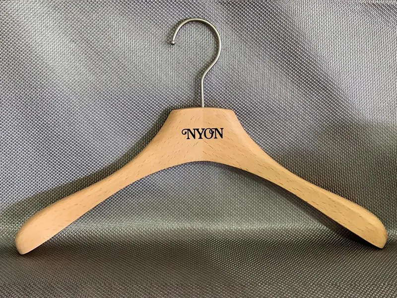 Wooden Dress Hangers Beech Wooden by LEEVANS 4