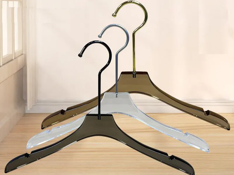 Clothes Hangers with Clips Acrylic Hangers Wholesale - LEEVANS 3