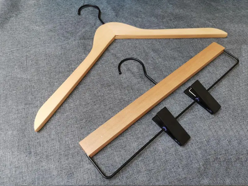Wooden Trouser Hangers Naturalorcustomized by LEEVANS 2