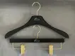 Black Wooden Hangers Wholesale Golden Metal - - LEEVANS 2