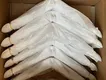 White Wooden Hangers with Clips Bottom Hanger by LEEVANS 7