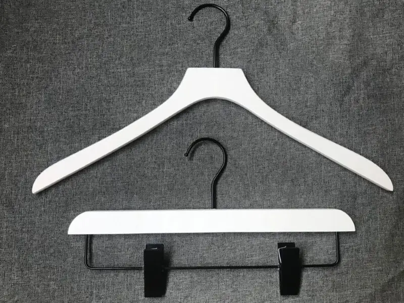 Pink Wooden Hangers Black Or White by LEEVANS 4