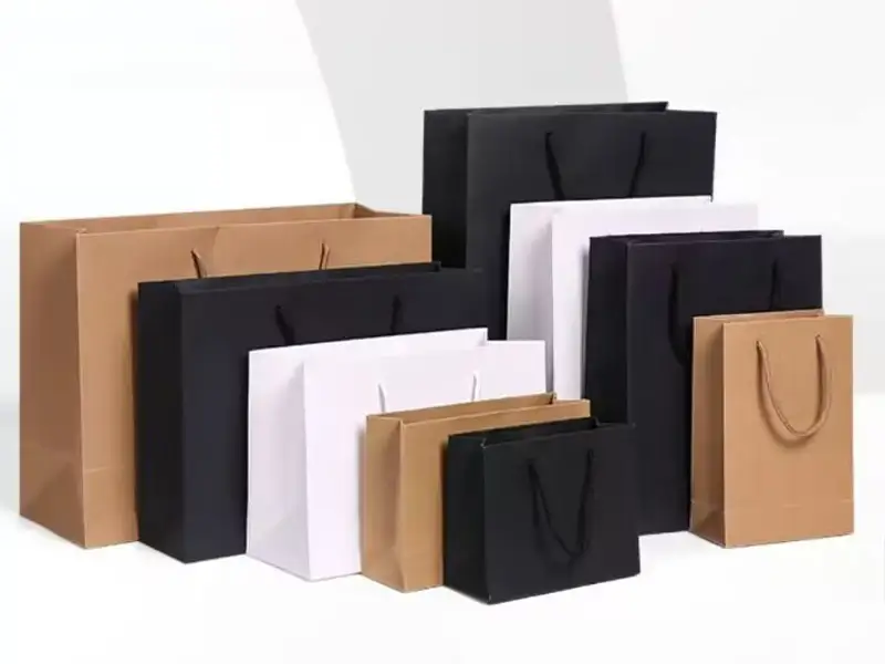 250G high quality shopping bag for shop , shopping bag with customized logo 1