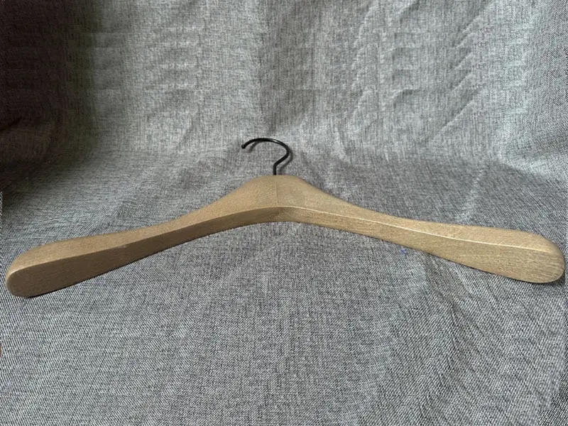 Brown Wooden Hangers Solid Wooden by LEEVANS 5