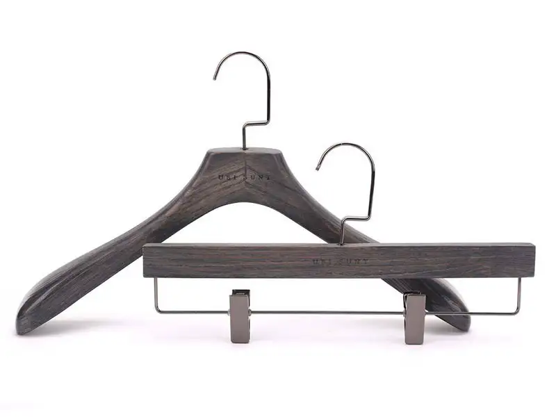 Customized brand coat hanger in wooden 1