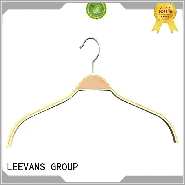 wooden suit hangers natural for clothes LEEVANS 1