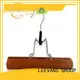online white wooden hangers with clips wholesale for clothes 1