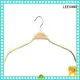 adjustable white wooden hangers wholesale quality for skirt LEEVANS 1