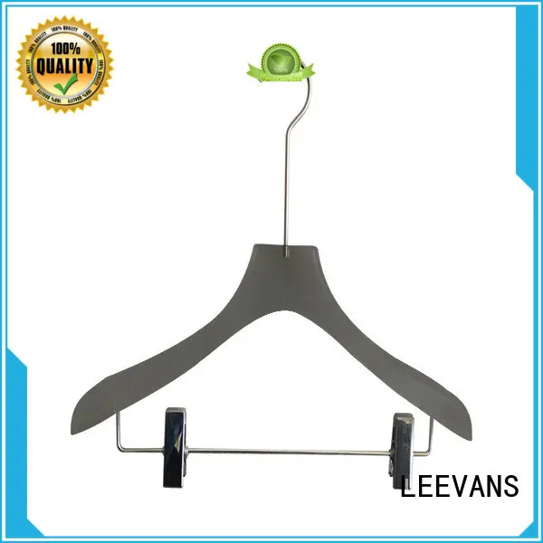 LEEVANS hot sale acrylic clothes hangers with wide shoulder for suits 1