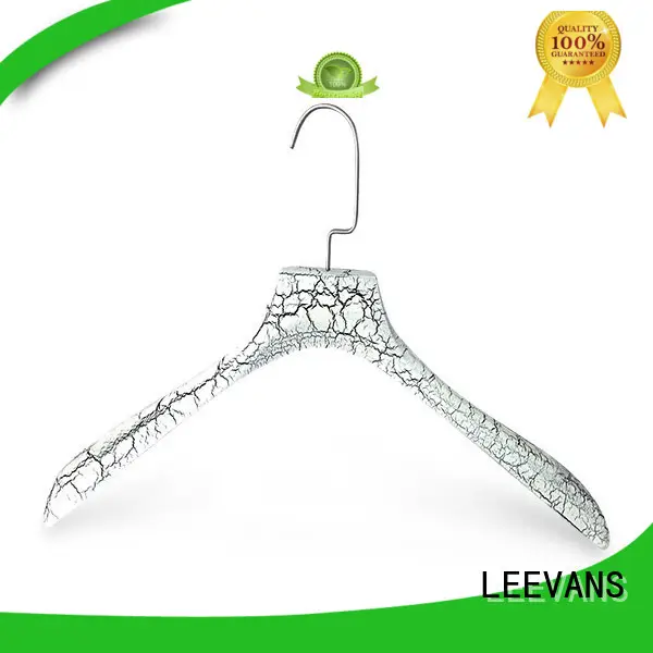 painting wooden coat hangers wholesale with metal hook for skirt LEEVANS 1