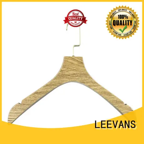 LEEVANS laminate wooden coat hanger wholesale for trouser 1