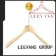 fashion dark brown wooden hangers supplier for skirt LEEVANS 1