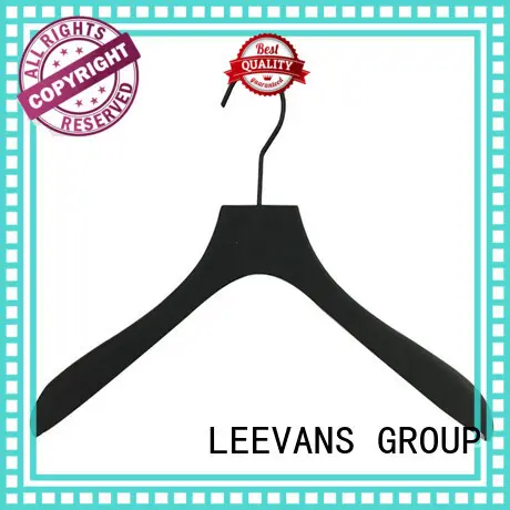 wooden coat hangers wholesale brown for kids LEEVANS 1
