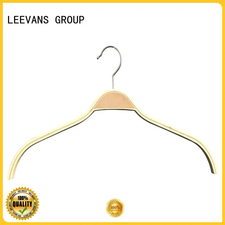 custom kids white wooden hangers with metal hook for kids 1