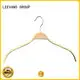 custom kids white wooden hangers with metal hook for kids 1