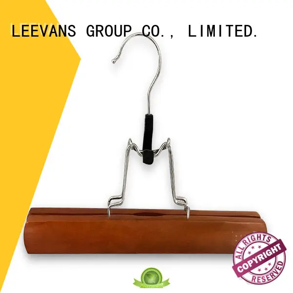 LEEVANS wooden suit hangers clips for clothes 1