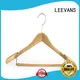 black white wooden hangers with clips sale for clothes LEEVANS 1